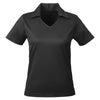 UltraClub Women's Black Cool & Dry Sport Pullover