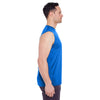UltraClub Men's Royal Cool & Dry Sport Performance Interlock Sleeveless T-Shirt
