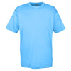 UltraClub Men's Columbia Blue Cool & Dry Sport Performance Interlock T-Shirt