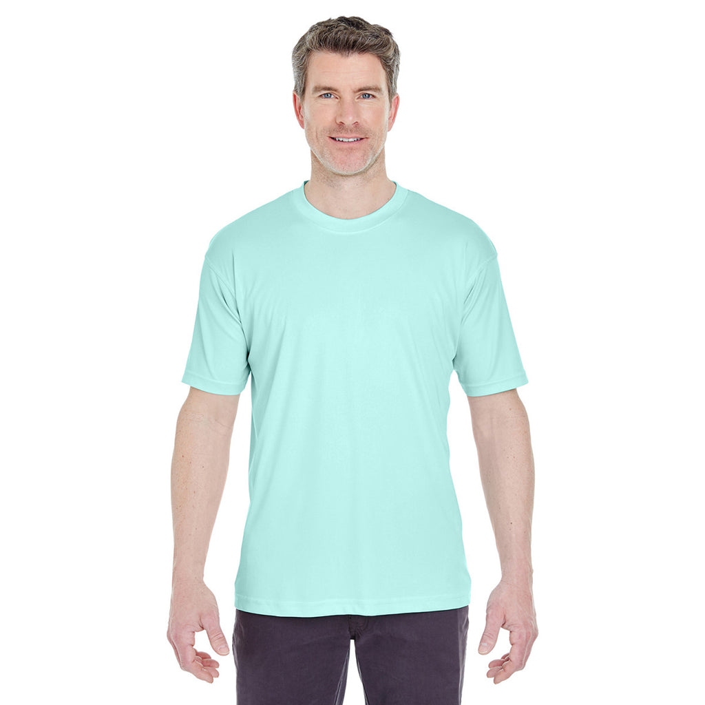 UltraClub Men's Sea Frost Cool & Dry Sport Performance Interlock T-Shirt