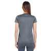 UltraClub Women's Charcoal Cool & Dry Sport Performance Interlock T-Shirt