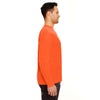 UltraClub Men's Bright Orange Cool & Dry Sport Long-Sleeve Performance Interlock T-Shirt