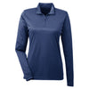 UltraClub Women's Navy Cool & Dry Sport Performance Interlock Quarter-Zip Pullover