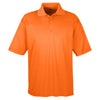 UltraClub Men's Orange Cool & Dry Sport Performance Interlock Polo