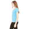 Bella + Canvas Women's Aqua Triblend Short-Sleeve Deep V-Neck T-Shirt