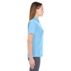 UltraClub Women's Columbia Blue Cool & Dry Stain-Release Performance Polo