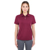 UltraClub Women's Maroon Cool & Dry Stain-Release Performance Polo