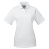 UltraClub Women's White Cool & Dry Stain-Release Performance Polo