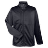 UltraClub Men's Black Solid Soft Shell Jacket