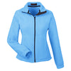 UltraClub Women's Carolina Blue Iceberg Fleece Full-Zip Jacket