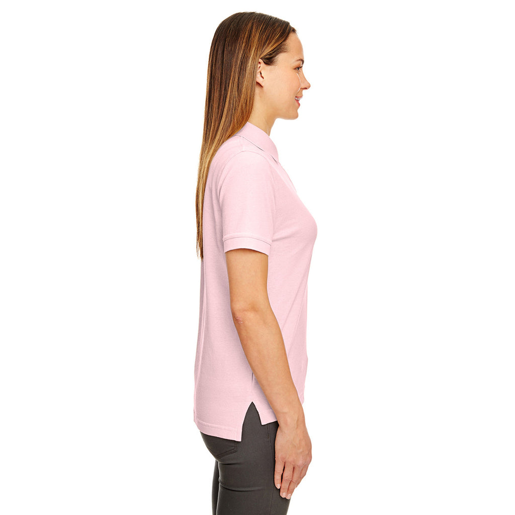 UltraClub Women's Pink Classic Pique Polo