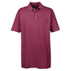 UltraClub Men's Burgundy Classic Pique Polo with Pocket