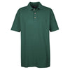 UltraClub Men's Forest Green Classic Pique Polo with Pocket