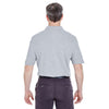 UltraClub Men's Heather Grey Classic Pique Polo with Pocket