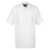 UltraClub Men's White Whisper Pique Polo