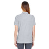 UltraClub Women's Heather Grey Whisper Pique Polo