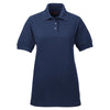 UltraClub Women's Navy Whisper Pique Polo