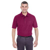 UltraClub Men's Wine Whisper Pique Polo with Pocket