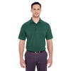 UltraClub Men's Forest Green Basic Pique Polo