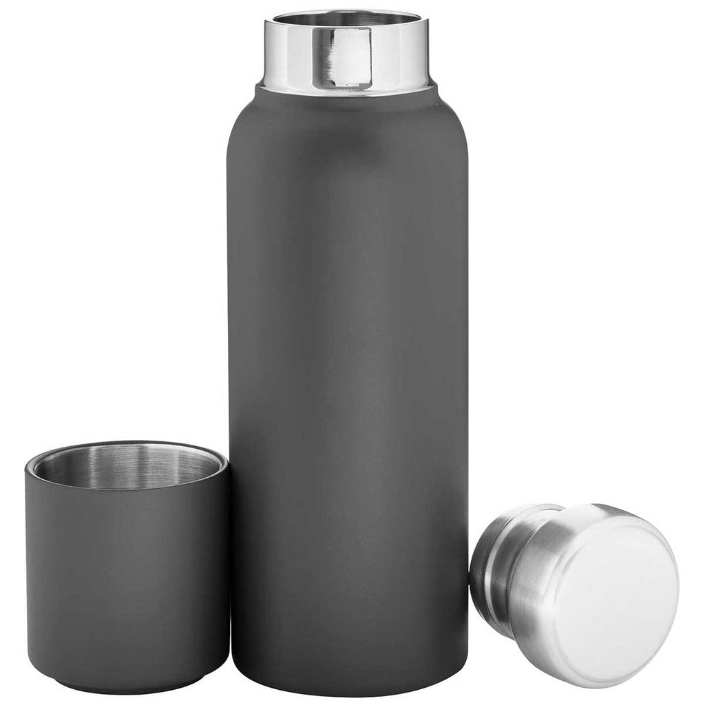 H2Go Matte Grey 16.9 oz Lodge Stainless Steel Bottle