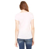 Bella + Canvas Women's Soft Pink Burnout Short-Sleeve T-Shirt