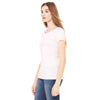 Bella + Canvas Women's Soft Pink Burnout Short-Sleeve T-Shirt