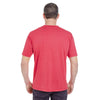 UltraClub Men's Red Heather Cool & Dry Heathered Performance T-Shirt