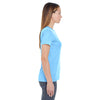UltraClub Women's Columbia Blue Cool & Dry Basic Performance T-Shirt