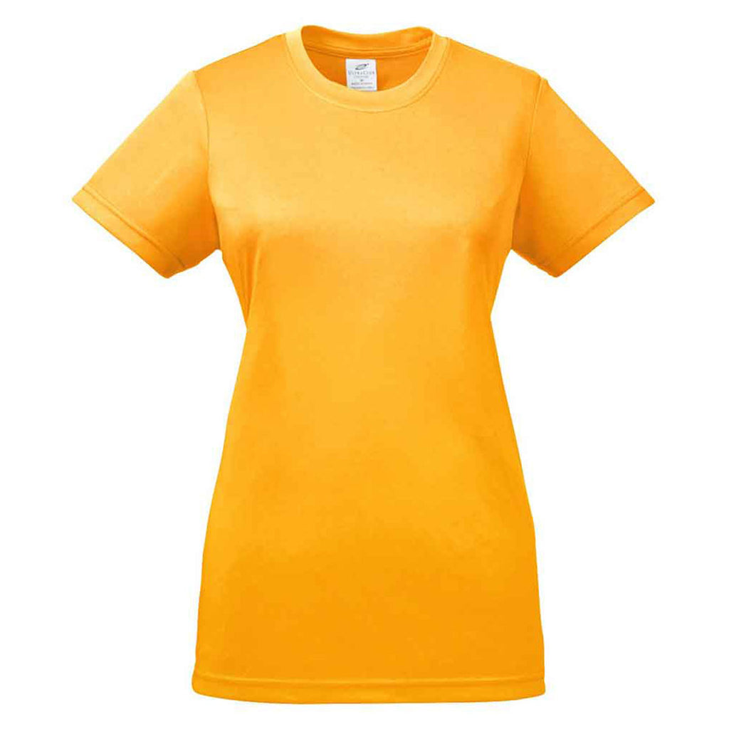 UltraClub Women's Gold Cool & Dry Basic Performance T-Shirt