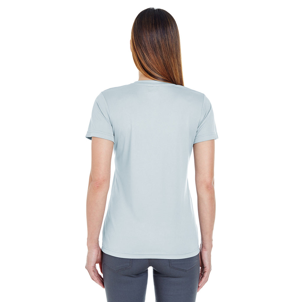 UltraClub Women's Grey Cool & Dry Basic Performance T-Shirt