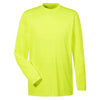 UltraClub Men's Bright Yellow Cool & Dry Performance Long-Sleeve Top