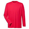UltraClub Men's Red Cool & Dry Performance Long-Sleeve Top