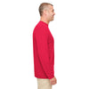 UltraClub Men's Red Cool & Dry Performance Long-Sleeve Top