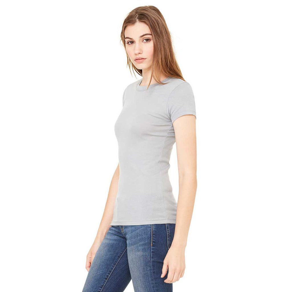 Bella + Canvas Women's Granite Sheer Mini Rib Short-Sleeve T-Shirt