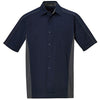 North End Men's Classic Navy Fuse Colorblock Twill Shirt