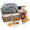 Gourmet Expressions Natural-Grey Gourmet Delights Basket with Serenity Throw Gift Set