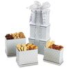 Gourmet Expressions Light Grey Moroccan Pattern Sophisticated Gourmet Treats Tower