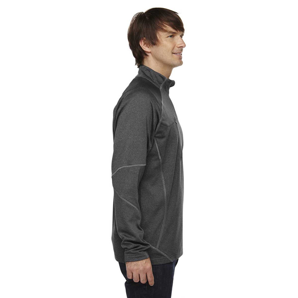 North End Men's Carbon Heather Catalyst Performance Half-Zip