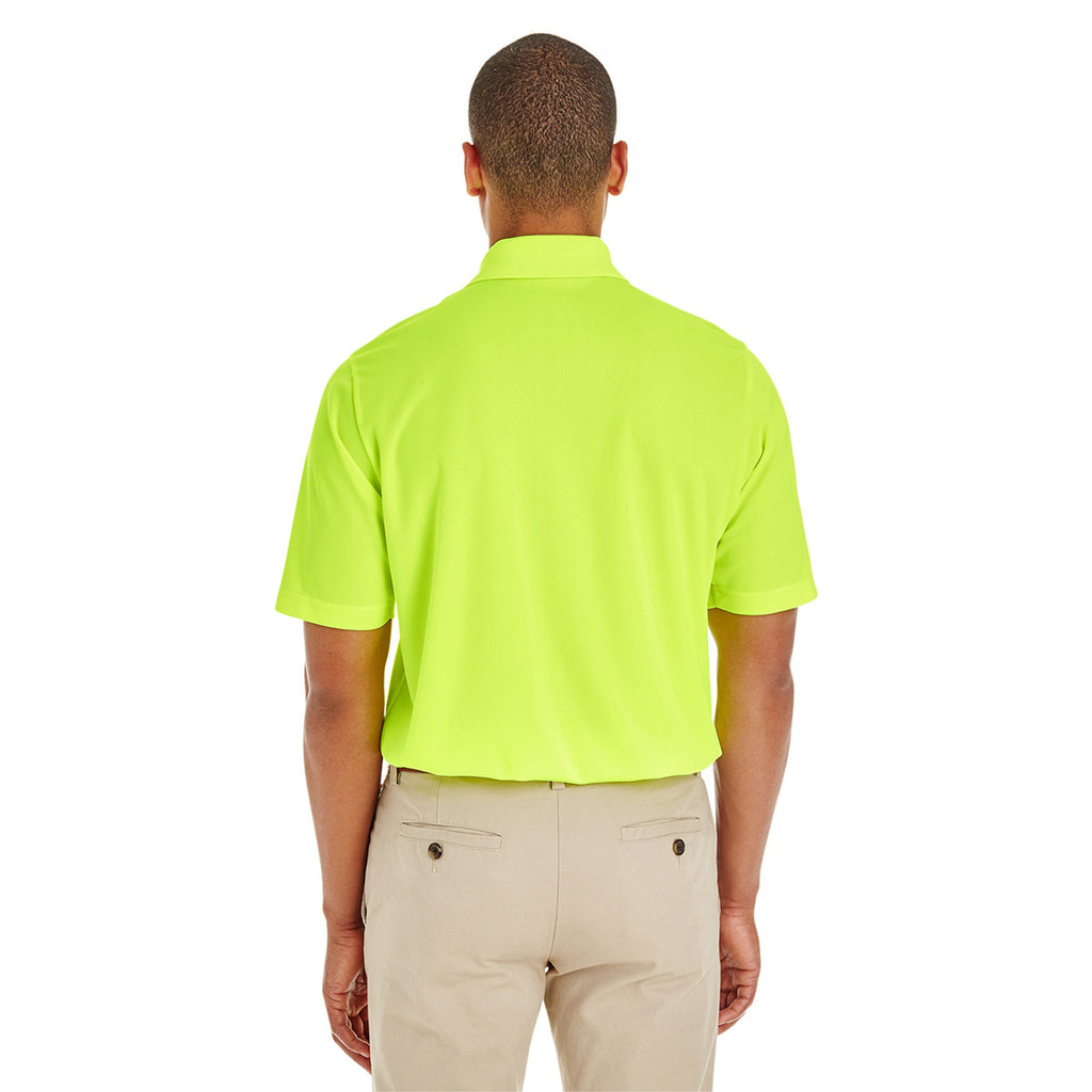 Core 365 Men's Safety Yellow Origin Performance Pique Polo with Pocket