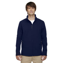 Core 365 Men's Classic Navy Tall Cruise Two-Layer Fleece Bonded Soft Shell Jacket