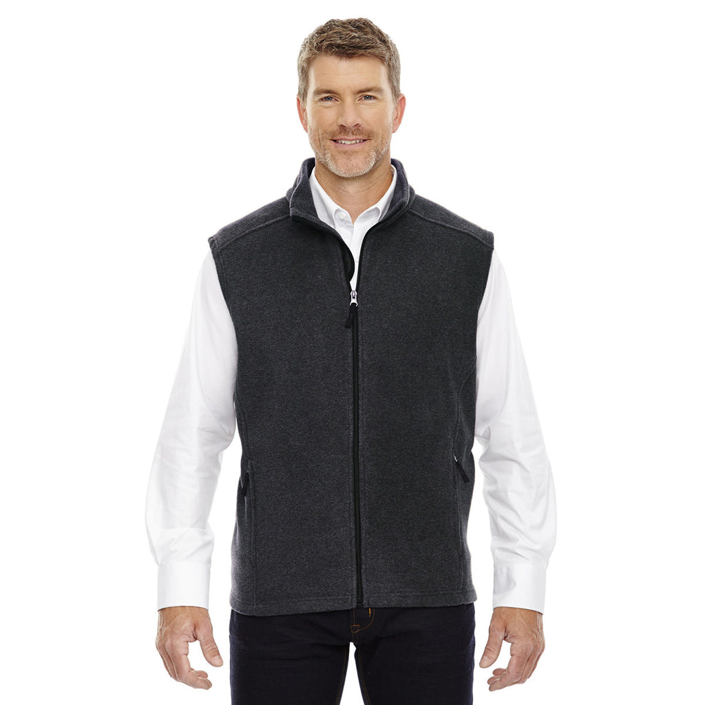 Core 365 Men's Heather Charcoal Journey Fleece Vest