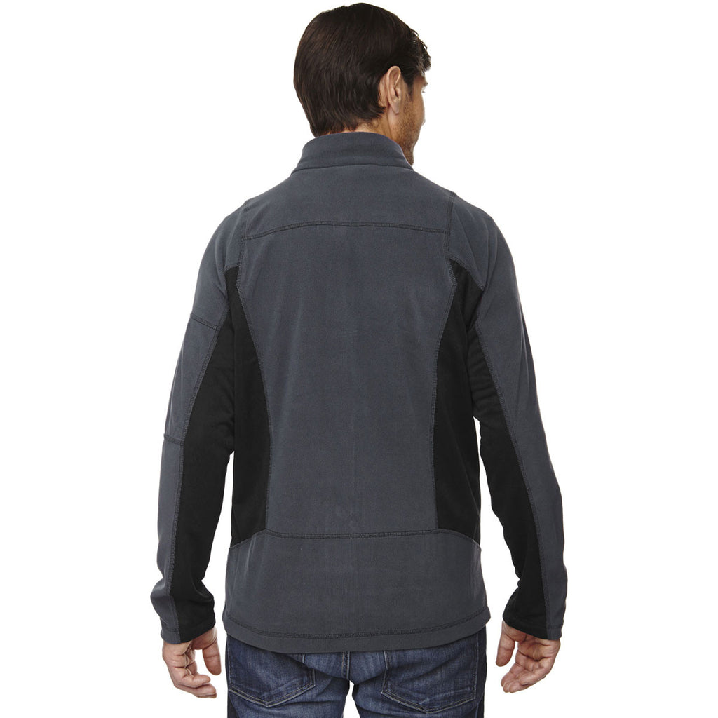 North End Men's Carbon Generate Textured Fleece Jacket