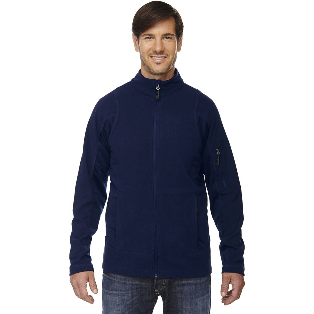 North End Men's Night Generate Textured Fleece Jacket