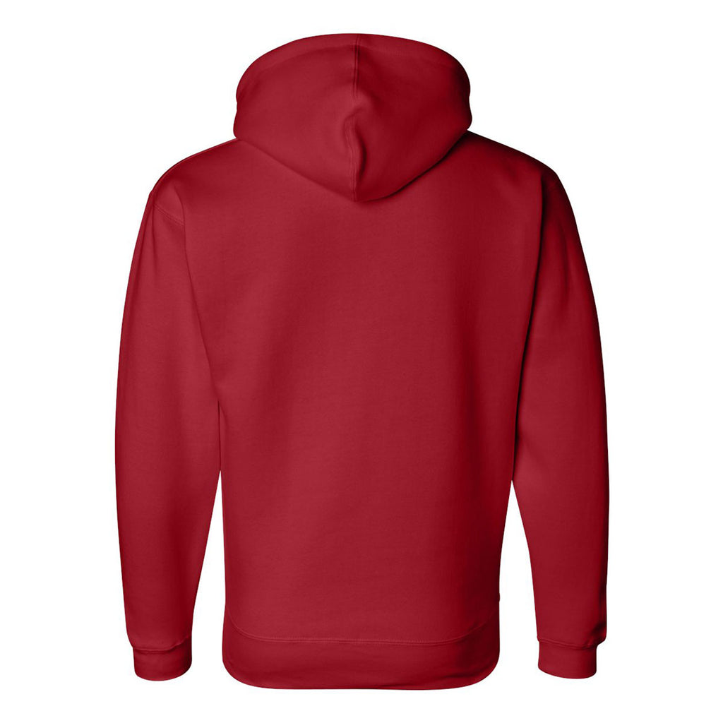 J. America Men's Red Premium Hooded Sweatshirt