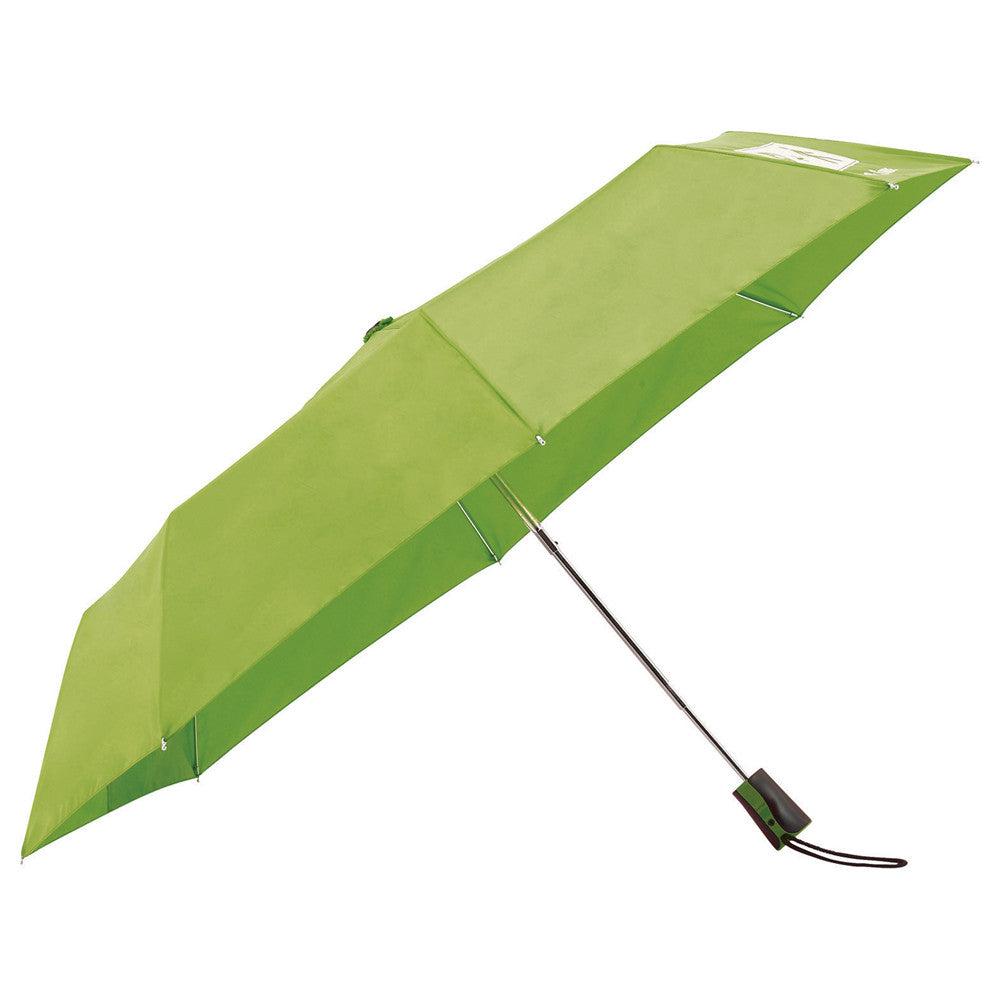 Totes Green 42" 3 Section Auto Open Umbrella