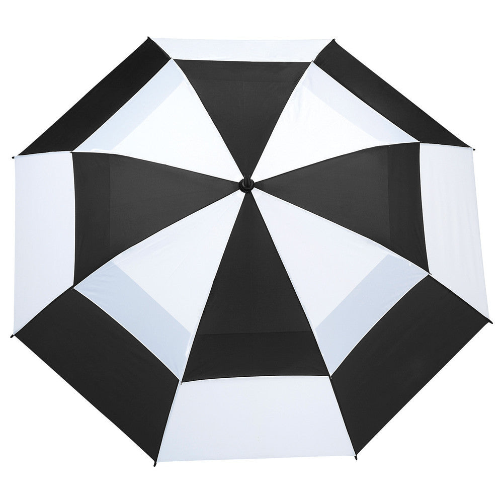 Totes Black/White 62" Auto Open Vented Golf Umbrella