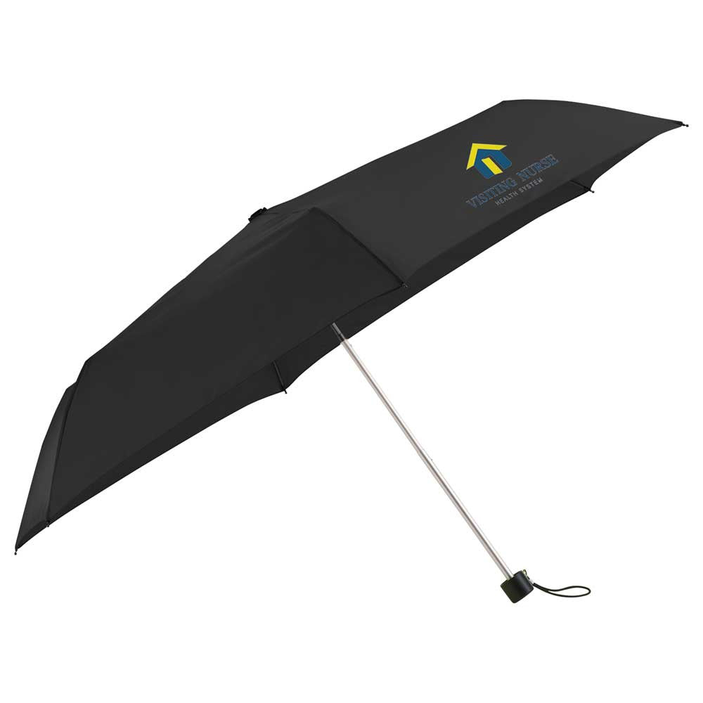 Totes Black 39" Folding Mini Umbrella