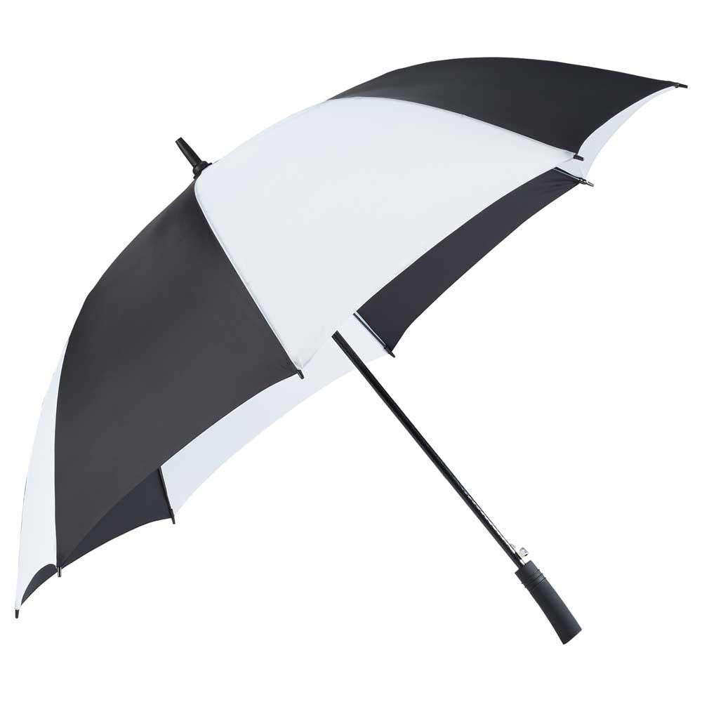 Totes Black/White 60" SunGuard Auto Open Golf Umbrella
