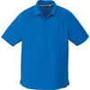 North End Men's Light Nautical Blue Recycled Polyester Performance Pique Polo
