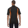North End Men's Black/Mandarin Serac UTK Performance Zippered Polo